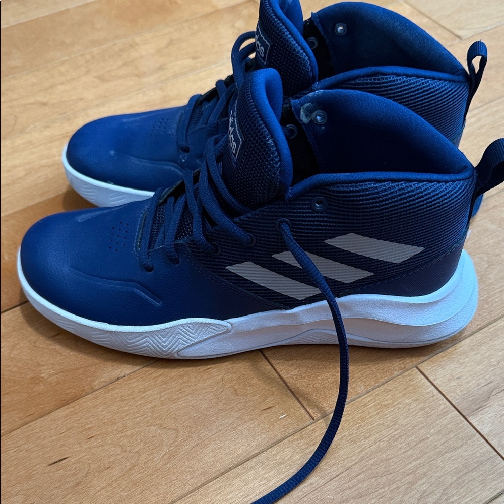 Adidas Blue and White High-Tops